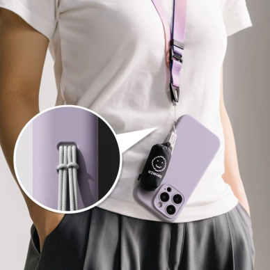 Ringke Silikoninis MagSafe iPhone 16 Pro Dėklas - Violetinis 7