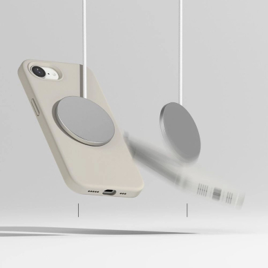 Ringke Silikoninis Magsafe iPhone 16e Dėklas - Beige 4