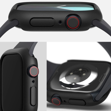 Ringke Slim 2-pack Dėklas skirtas Apple Watch 10 42mm - Permatomas and Matinis Juodas 4