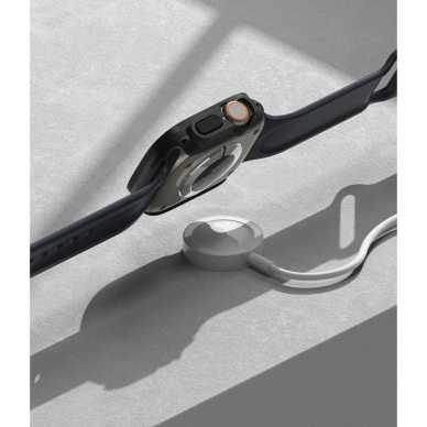 Ringke Slim 2-pack Dėklas skirtas Apple Watch Ultra 1/2 (49mm) - Permatomas and Matinis Juodas 9