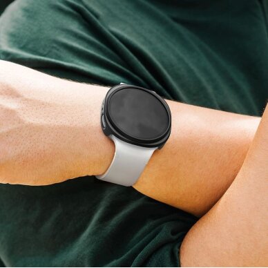 Samsung Galaxy Watch 8 40mm apsauginiai dėklai Ringke Slim 2 vnt. – skaidrus ir matinės juodos 3