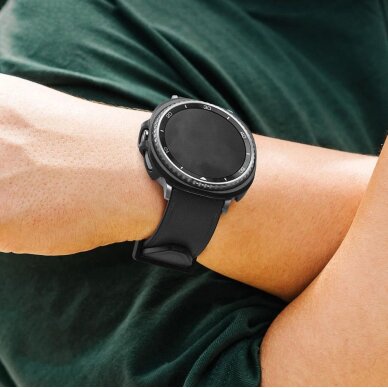 Samsung Galaxy Watch 8 Classic 46mm dėklų rinkinys Ringke Slim 2vnt – skaidrus ir matinės juodos spalvos 2