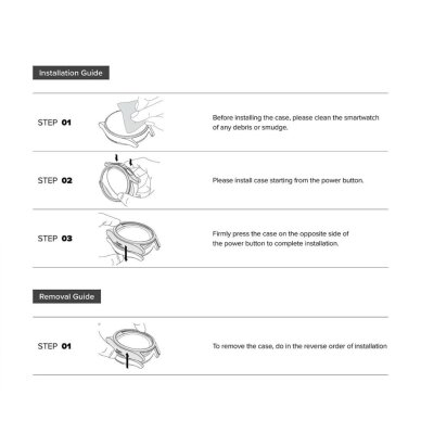 Samsung Galaxy Watch 8 Classic 46mm dėklų rinkinys Ringke Slim 2vnt – skaidrus ir matinės juodos spalvos 4