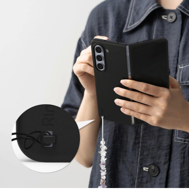 Ringke Slim Dėklas skirtas Samsung Galaxy Z Fold 5 - Juodas 9