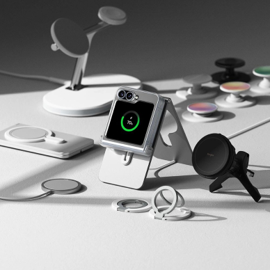 Ringke Slim Hinge MagSafe dėklas skirtas Samsung Galaxy Z flip 6 - permatomas matinis 4