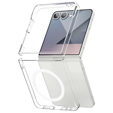 Samsung Galaxy Z Flip 7 dėklas Ringke Slim Magnetic su MagSafe – skaidrus 1