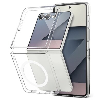 Samsung Galaxy Z Flip 7 dėklas Ringke Slim Magnetic su MagSafe – skaidrus 2