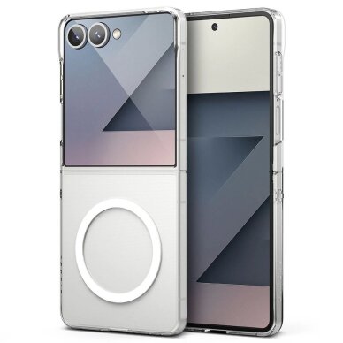 Samsung Galaxy Z Flip 7 dėklas Ringke Slim Magnetic su MagSafe – skaidrus 3