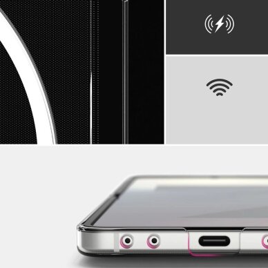 Samsung Galaxy Z Flip 7 dėklas Ringke Slim Magnetic su MagSafe – skaidrus 6