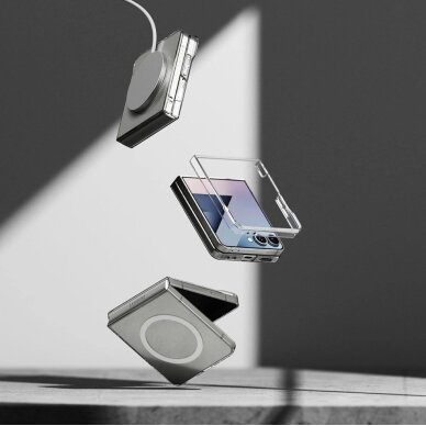 Samsung Galaxy Z Flip 7 dėklas Ringke Slim Magnetic su MagSafe – skaidrus 7 Samsung Galaxy Z Flip 7 dėklas Ringke Slim Magnetic su MagSafe – skaidrus 7