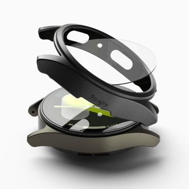 Ringke Slim & Tempered Glass Dėklas + Glass Set skirtas Samsung Galaxy Watch 7 44mm - Juodas 1