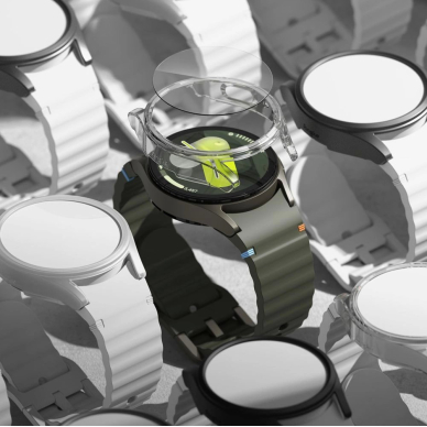 Ringke Slim & Tempered Glass Dėklas + Glass Set skirtas Samsung Galaxy Watch 7 44mm - Juodas 6