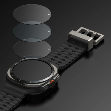 Samsung Galaxy Watch Ultra 47mm – Ringke Slim & Tempered Glass dėklas + stiklas - Skaidrus 6