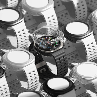 Samsung Galaxy Watch Ultra 47mm – Ringke Slim & Tempered Glass dėklas + stiklas - Skaidrus 7
