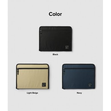 Universalus Dėklas Nešiojamajam Kompiuteriui, Planšetei Ringke Smart Zip Pouch (iki 13 '') Smėlio spalvos 9 Universalus Dėklas Nešiojamajam Kompiuteriui, Planšetei Ringke Smart Zip Pouch (iki 13 '') Smėlio spalvos 9