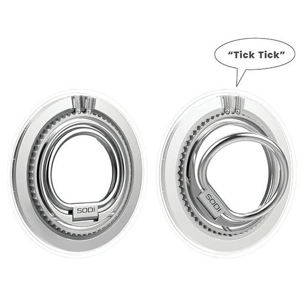 Magnetinis stovas Ring SODI StandBM-350 su MagSafe, dvipusis – baltas 2 Magnetinis stovas Ring SODI StandBM-350 su MagSafe, dvipusis – baltas 2