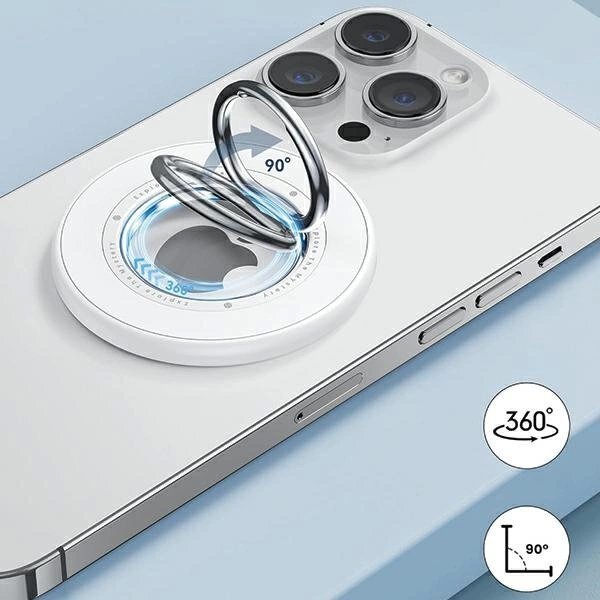 Magnetinis stovas Ring SODI StandBM-350 su MagSafe, dvipusis – baltas 3 Magnetinis stovas Ring SODI StandBM-350 su MagSafe, dvipusis – baltas 3