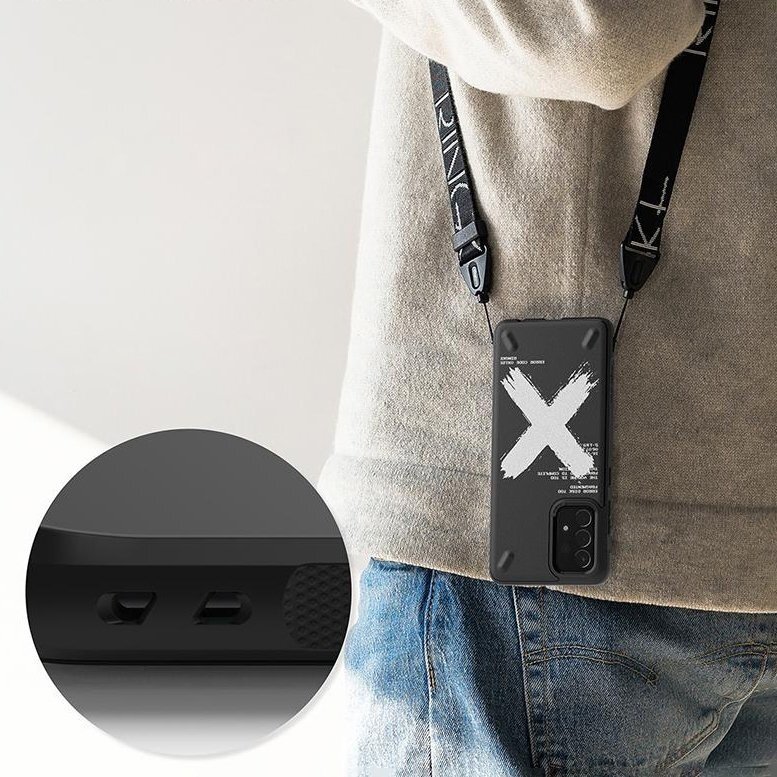 Dėklas Ringke Onyx Design Durable TPU Samsung Galaxy A72 4G Juodas (Paint) (OXSG0047) 5 Dėklas Ringke Onyx Design Durable TPU Samsung Galaxy A72 4G Juodas (Paint) (OXSG0047) 5