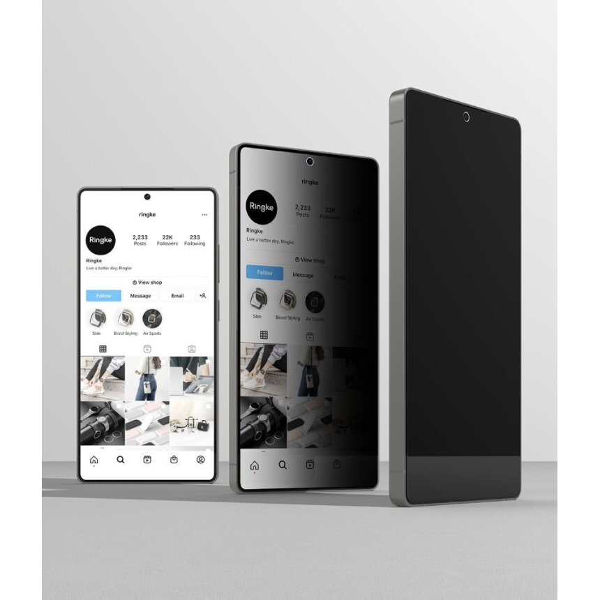 Samsung Galaxy S26 Ultra Ringke Easy Slide Privacy grūdintas stiklas (2 vnt.) 2