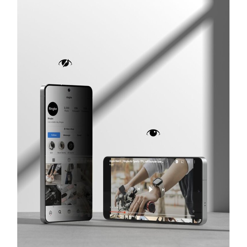 Samsung Galaxy S26 Ultra Ringke Easy Slide Privacy grūdintas stiklas (2 vnt.) 5 Samsung Galaxy S26 Ultra Ringke Easy Slide Privacy grūdintas stiklas (2 vnt.) 5