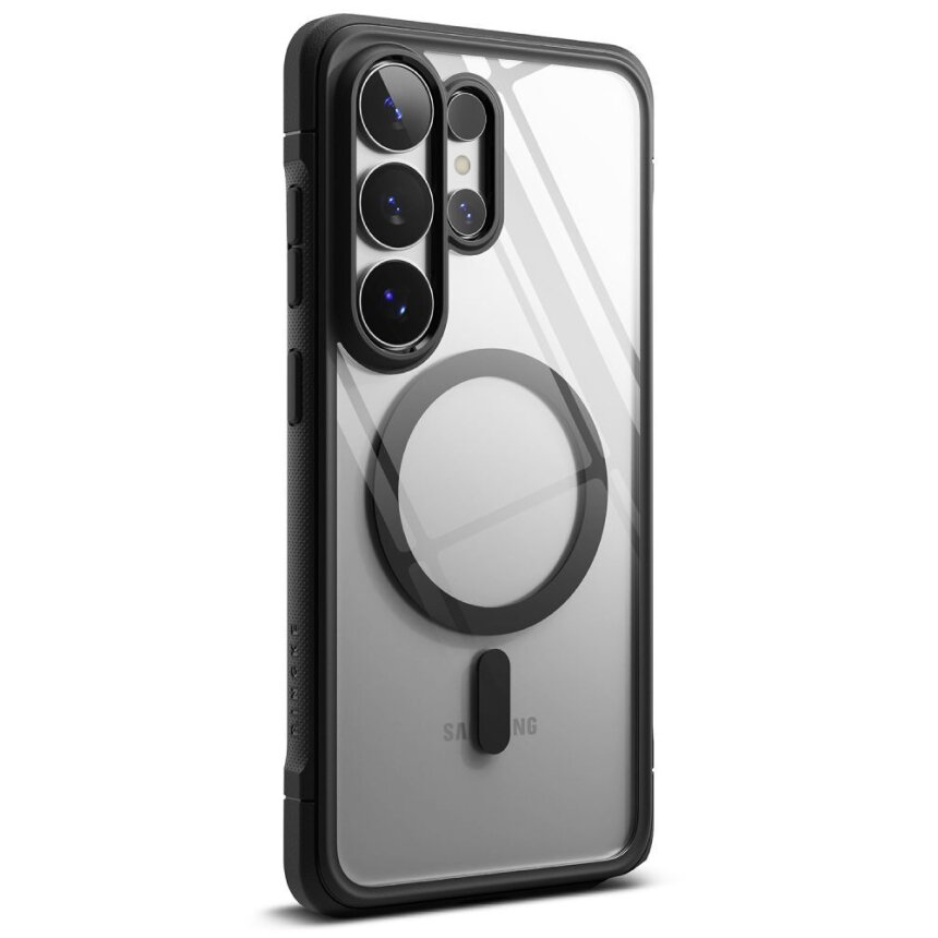 Samsung Galaxy S26 Ultra Ringke Fusion Bold Magnetic MagSafe dėklas – juodas skaidrus 3