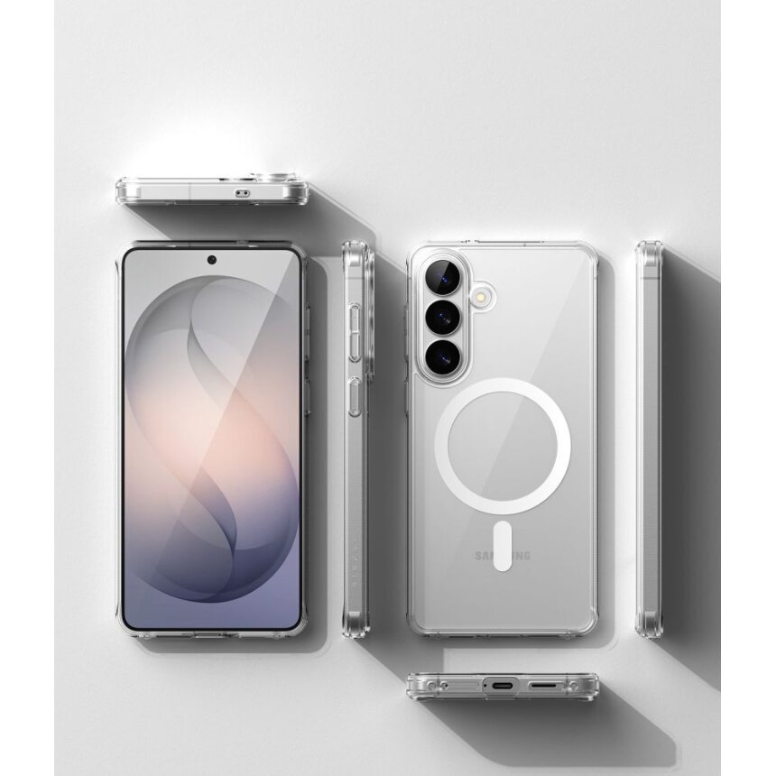 Samsung Galaxy S26+ Ringke Fusion Magnetic MagSafe dėklas – skaidrus 3