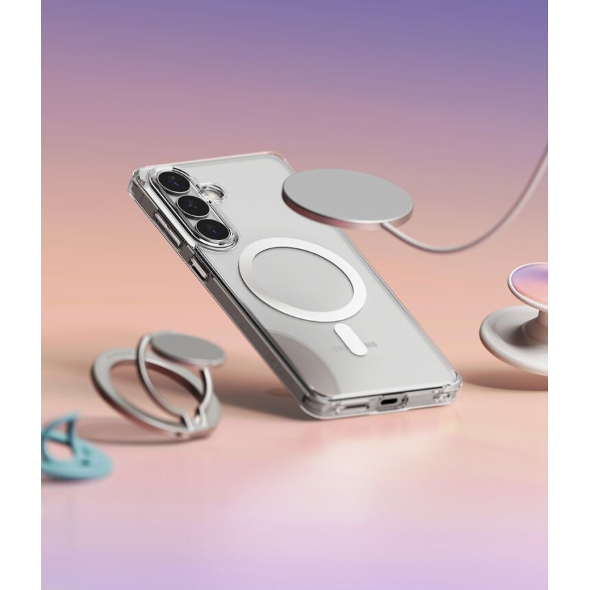 Samsung Galaxy S26+ Ringke Fusion Magnetic MagSafe dėklas – skaidrus 7