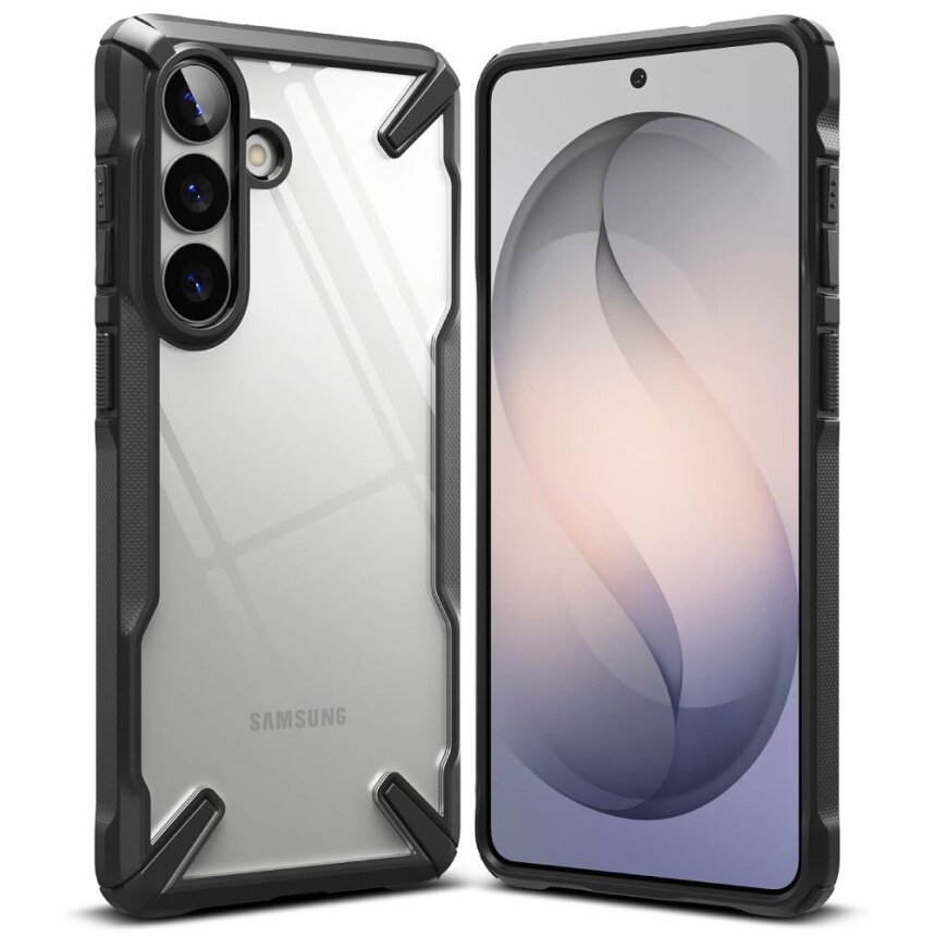 Samsung Galaxy S26+ Ringke Fusion X dėklas – juodas skaidrus 1 Samsung Galaxy S26+ Ringke Fusion X dėklas – juodas skaidrus 1