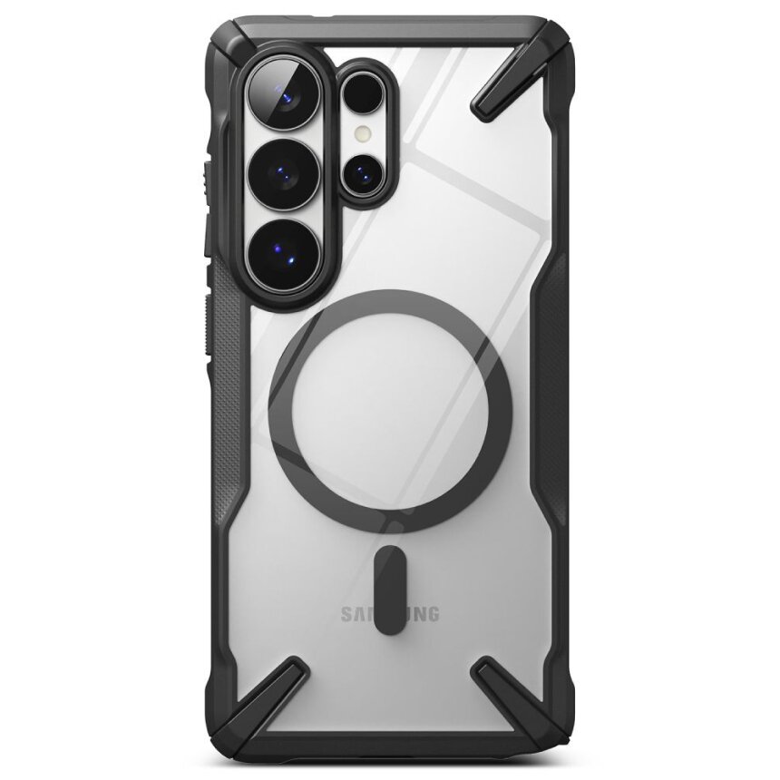 Samsung Galaxy S26 Ultra Ringke Fusion X Magnetic MagSafe dėklas – juodas skaidrus 2