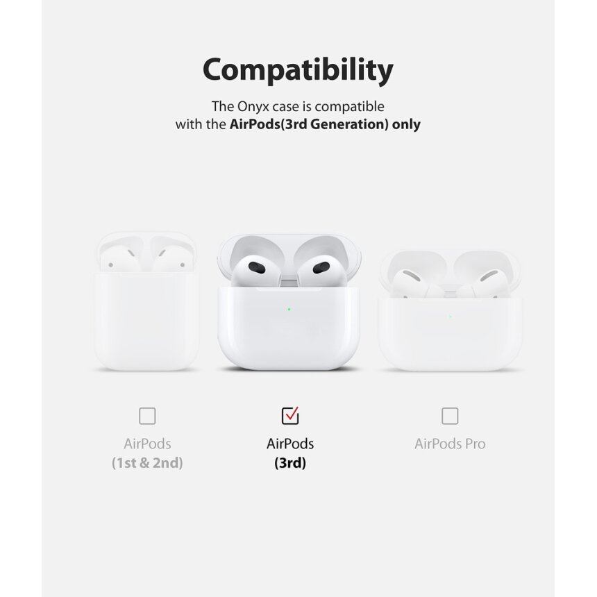 Akcija! Dėklas Ringke Onyx AirPods 3 Bordo EC523111RS) 5