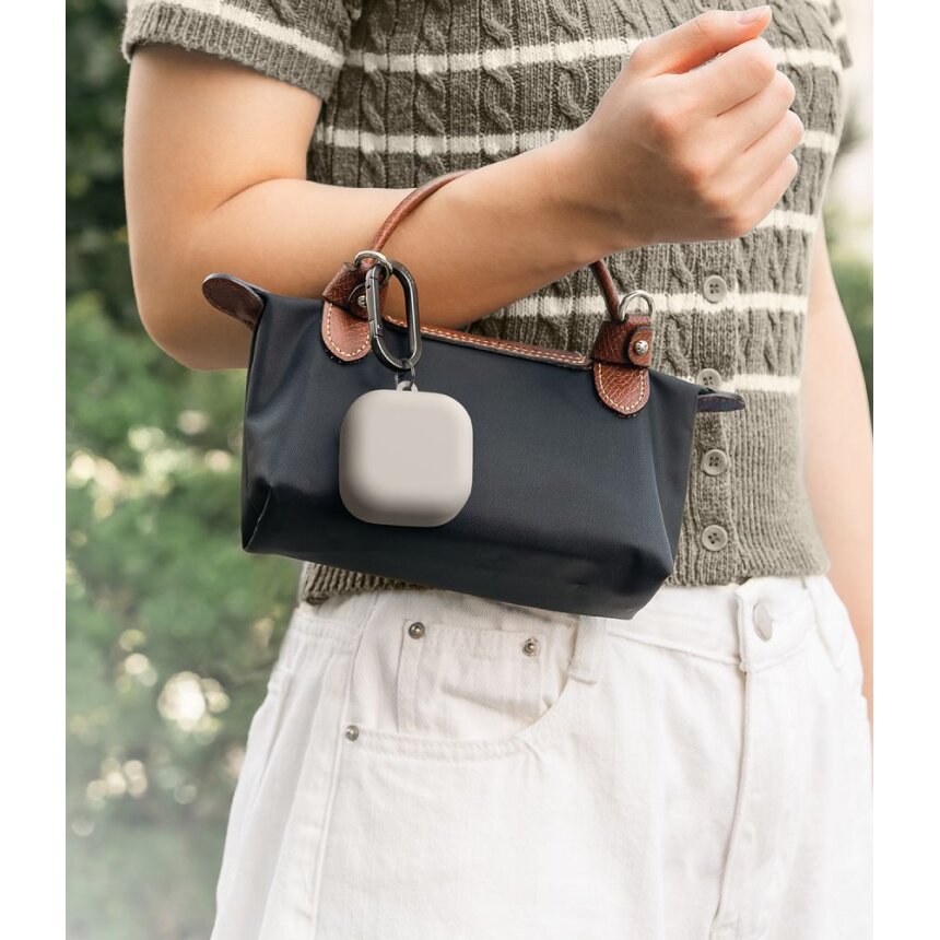 Samsung Galaxy Buds 4 / 4 Pro Ringke Silicone dėklas – smėlio spalvos 4 Samsung Galaxy Buds 4 / 4 Pro Ringke Silicone dėklas – smėlio spalvos 4