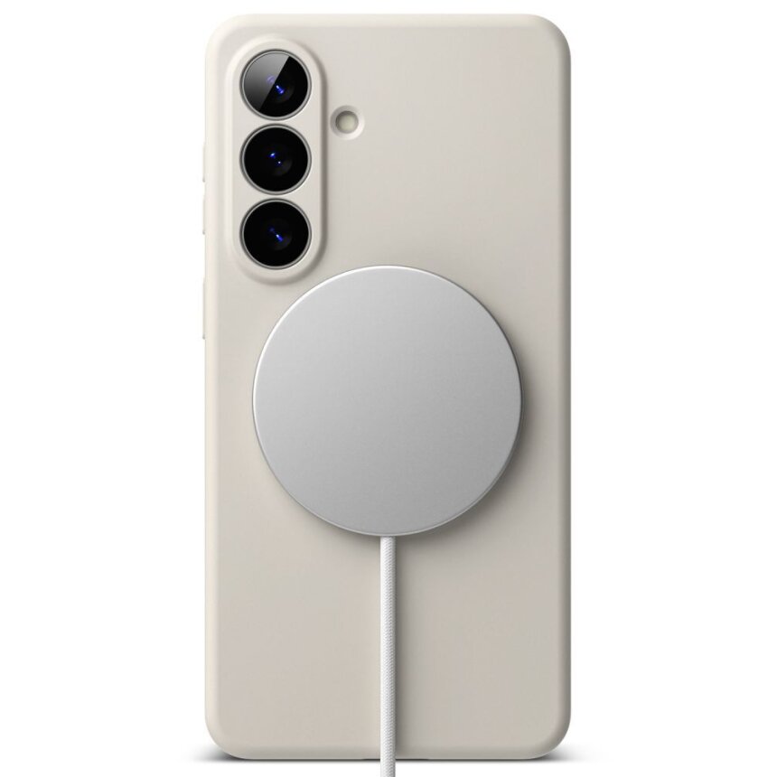 Samsung Galaxy S26 Ringke Silicone MagSafe dėklas – smėlio spalvos 3