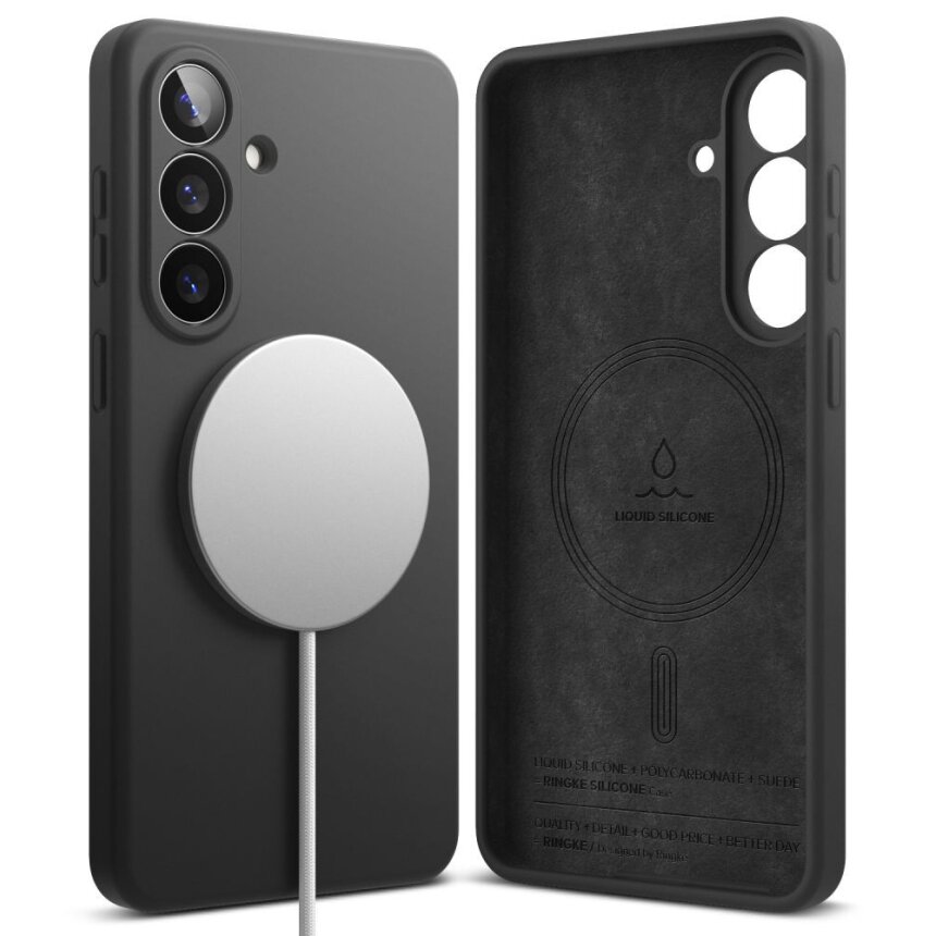 Samsung Galaxy S26+ Ringke Silicone MagSafe dėklas – juodas 1