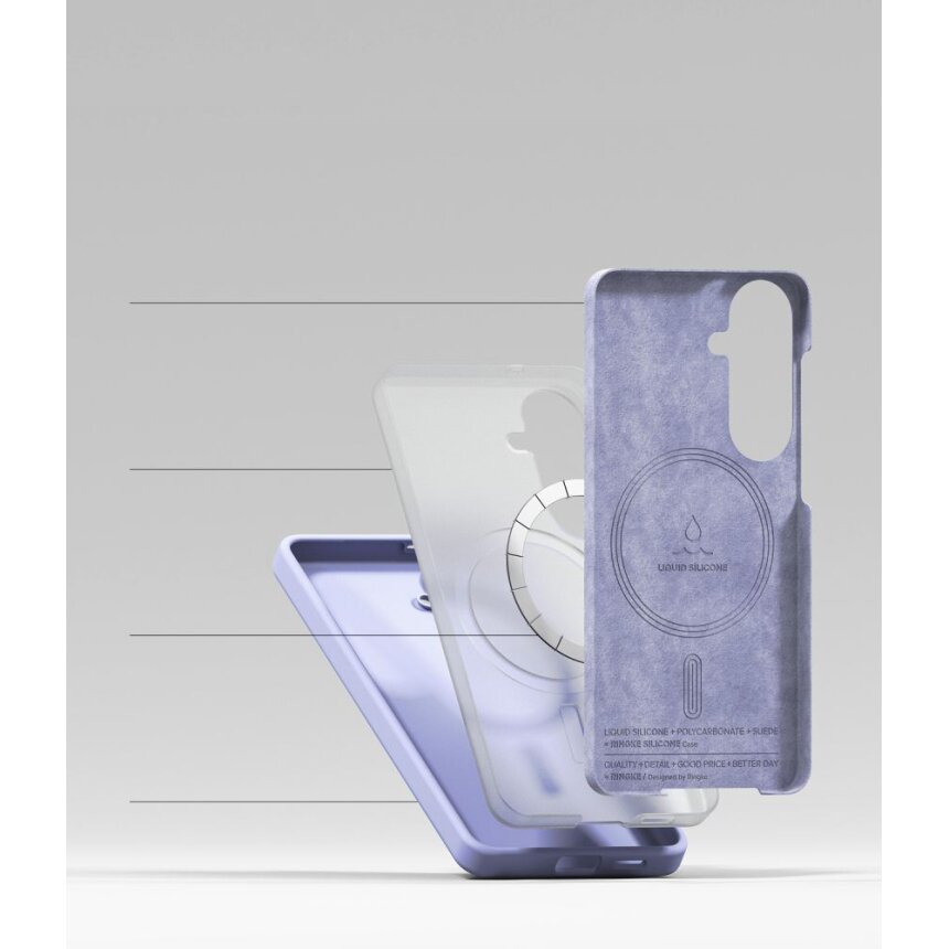 Samsung Galaxy S26 Ringke Silicone MagSafe dėklas – violetinis 5 Samsung Galaxy S26 Ringke Silicone MagSafe dėklas – violetinis 5