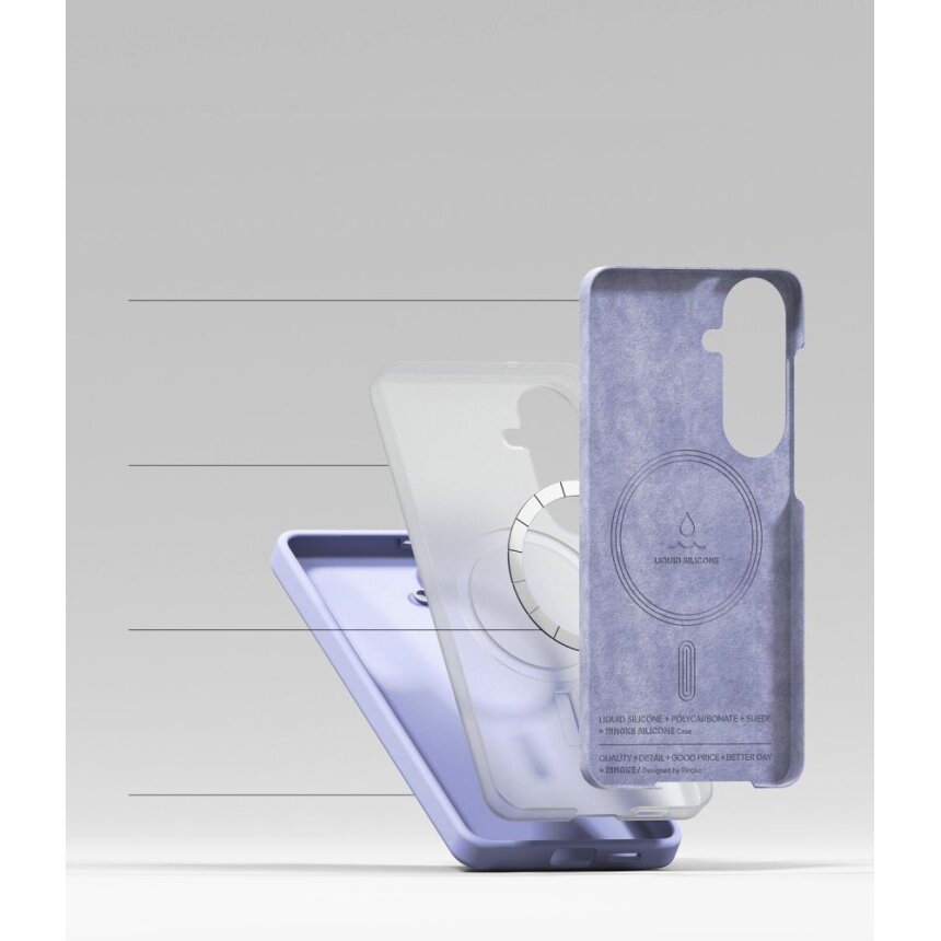 Samsung Galaxy S26+ Ringke Silicone MagSafe dėklas – violetinis 5 Samsung Galaxy S26+ Ringke Silicone MagSafe dėklas – violetinis 5