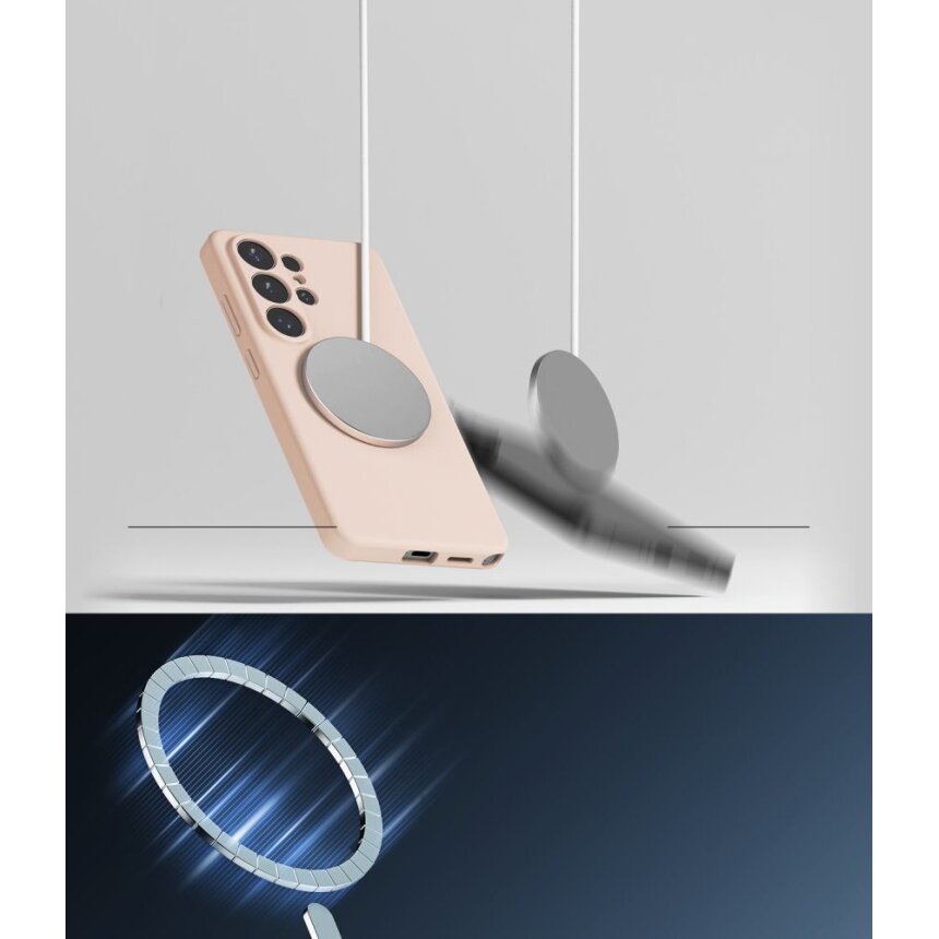 Samsung Galaxy S26 Ultra Ringke Silicone MagSafe dėklas – rožinis 6
