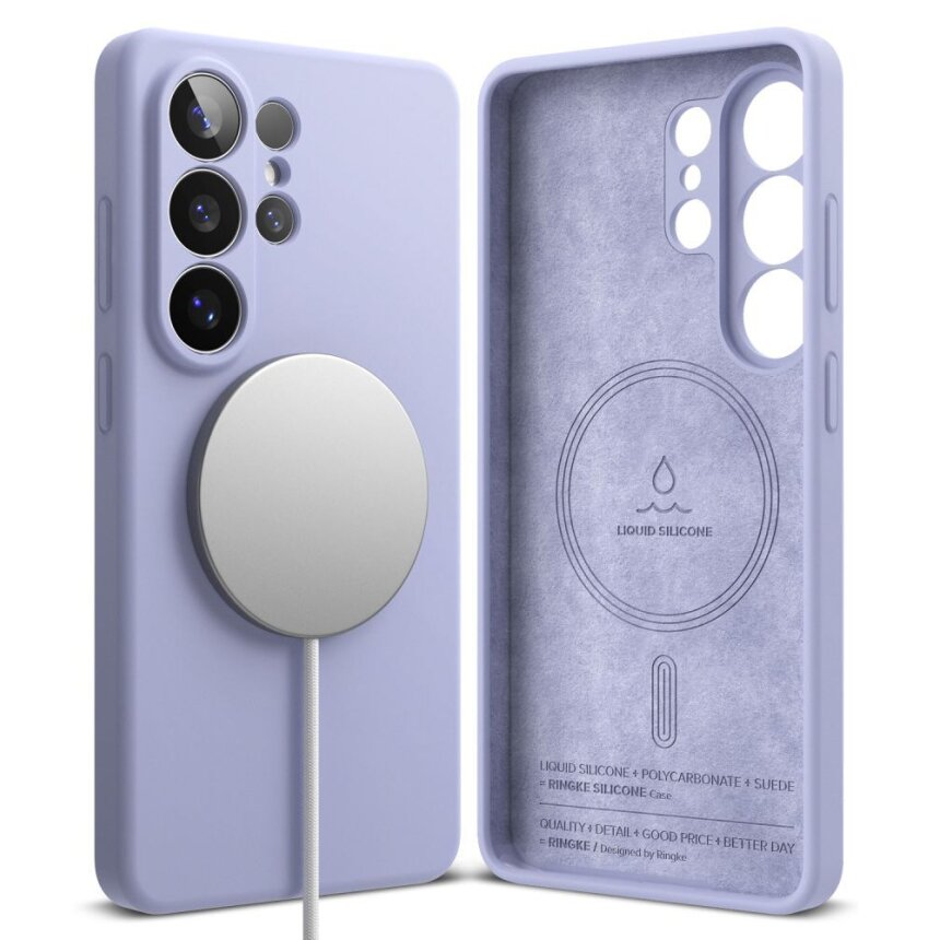 Samsung Galaxy S26 Ultra Ringke Silicone MagSafe dėklas – violetinis 1