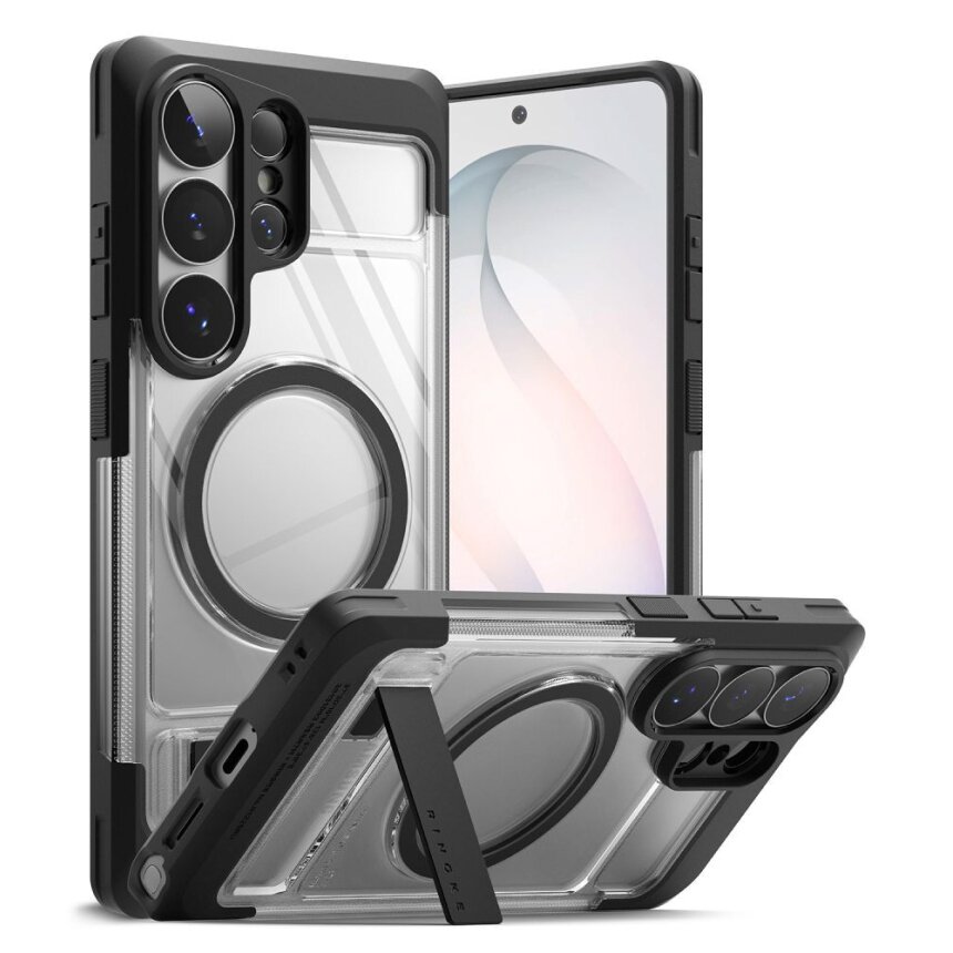 Samsung Galaxy S26 Ultra Ringke UX Magnetic MagSafe dėklas – juodas skaidrus 4 Samsung Galaxy S26 Ultra Ringke UX Magnetic MagSafe dėklas – juodas skaidrus 4