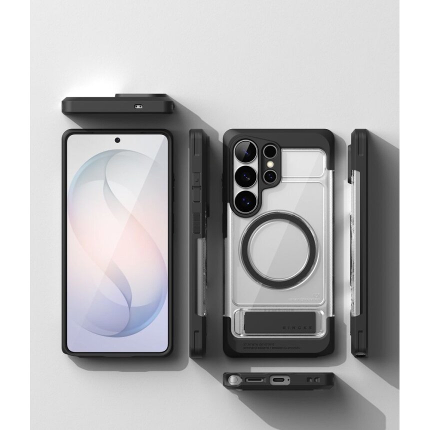 Samsung Galaxy S26 Ultra Ringke UX Magnetic MagSafe dėklas – juodas skaidrus 5 Samsung Galaxy S26 Ultra Ringke UX Magnetic MagSafe dėklas – juodas skaidrus 5
