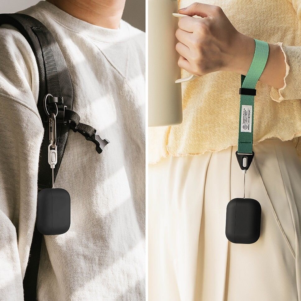 AirPods Pro 3 Ringke silikoninis dėklas – juodas 4 AirPods Pro 3 Ringke silikoninis dėklas – juodas 4