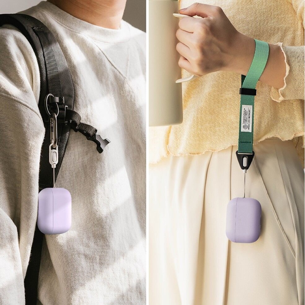 AirPods Pro 3 Ringke silikoninis dėklas – violetinis 4