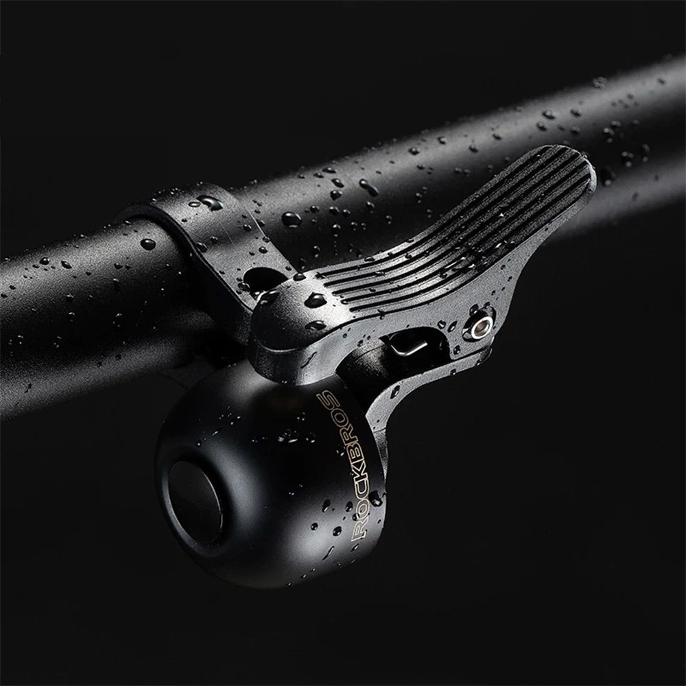 Dviračio skambutis Rockbros 34210007001 kairiajai vairo pusei – juodas 2 Dviračio skambutis Rockbros 34210007001 kairiajai vairo pusei – juodas 2