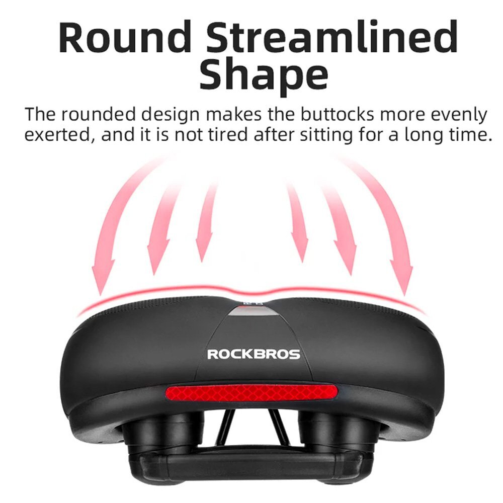 Dviračio balnelis Rockbros AQ-6090B – juodas ir mėlynas 4 Dviračio balnelis Rockbros AQ-6090B – juodas ir mėlynas 4