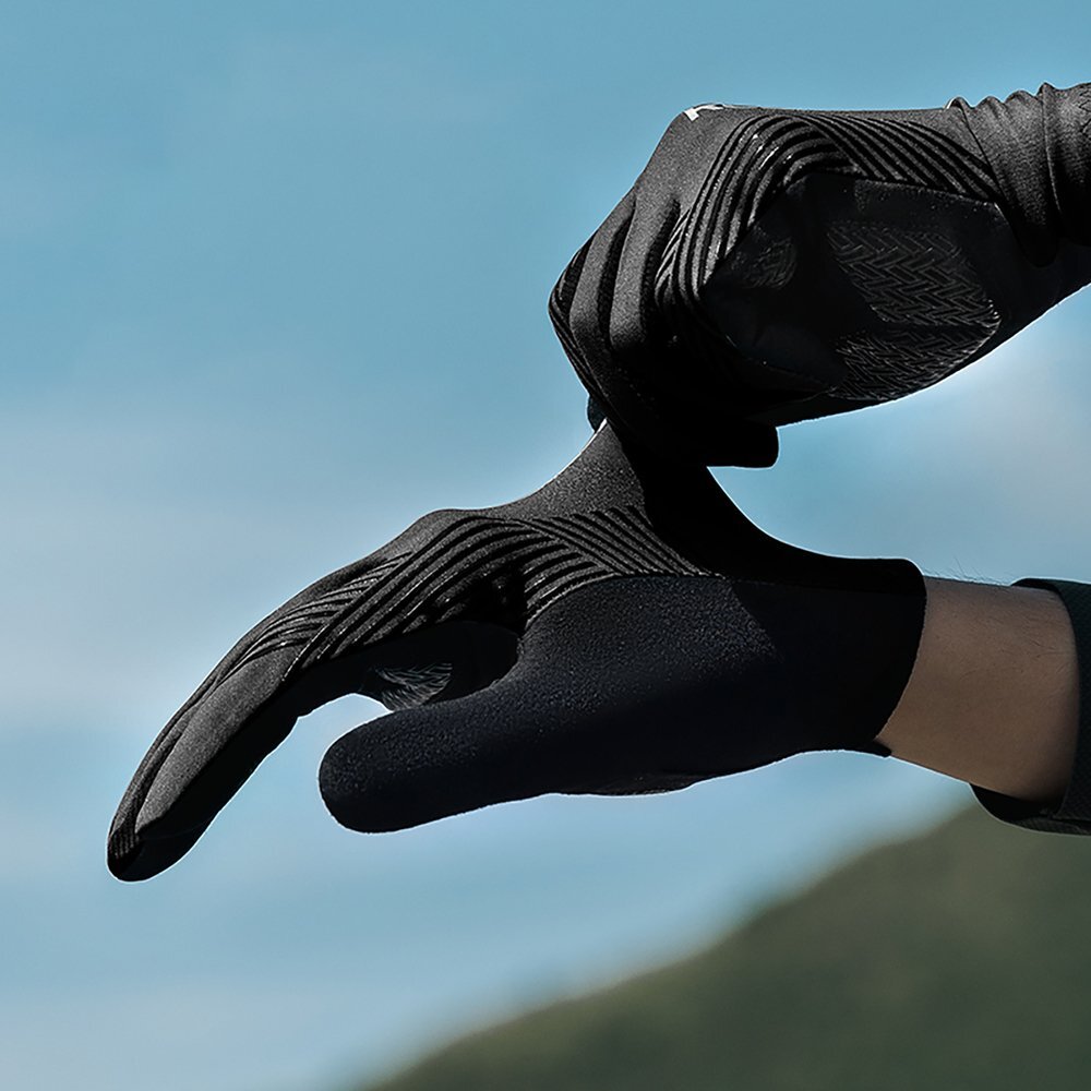 Dviračio pirštinės Rockbros pavasario/vasaros/rudens sezonui, ilgos, dydis M – juodos 3