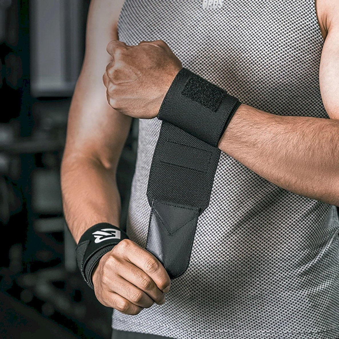 Rockbros 0431001 sports wristband - Juodas (2 pcs.) 4 Rockbros 0431001 sports wristband - Juodas (2 pcs.) 4