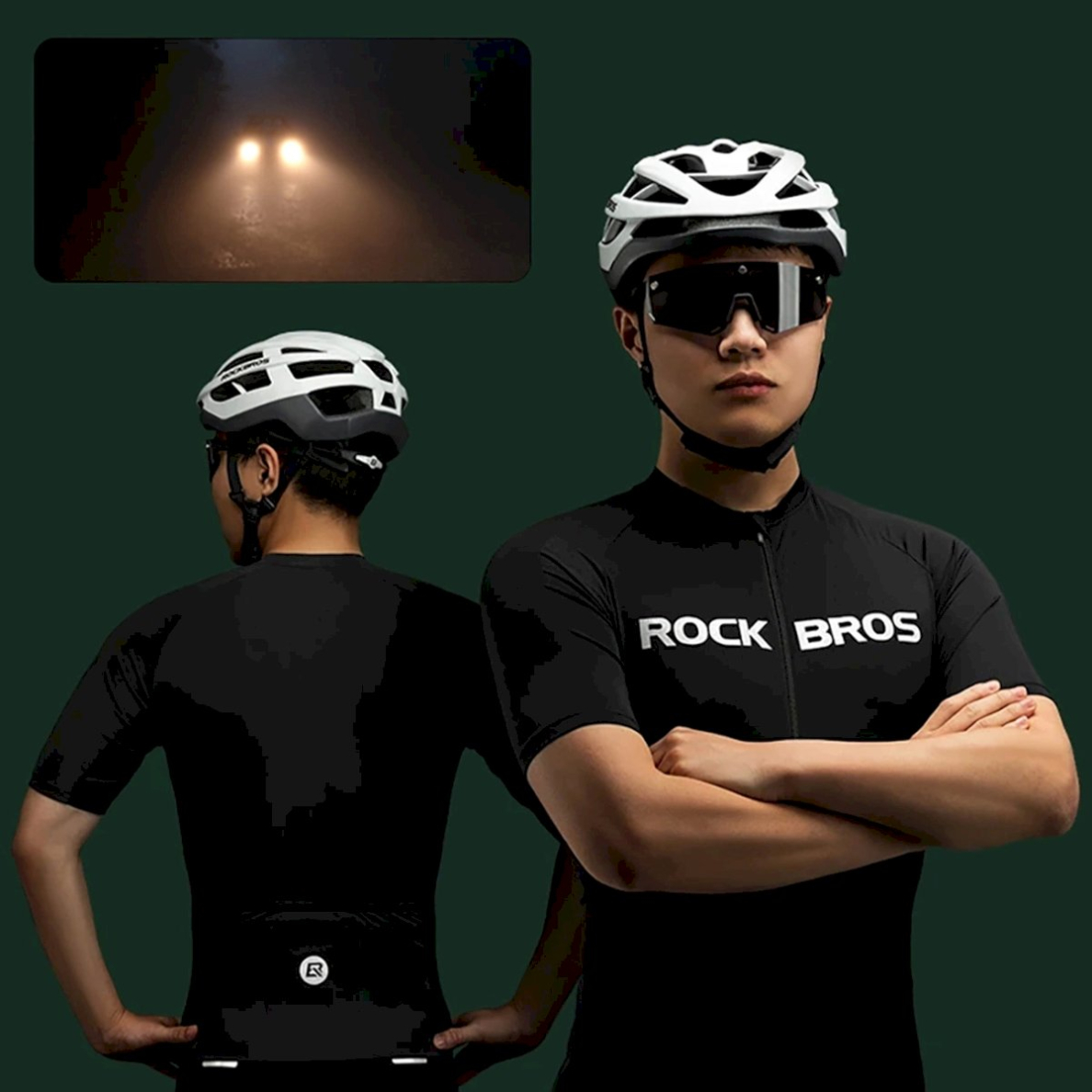 Rockbros 15120002006 short sleeve cycling jersey XXXL - Juodas 2 Rockbros 15120002006 short sleeve cycling jersey XXXL - Juodas 2