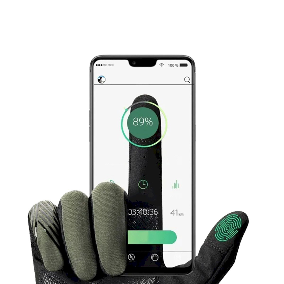 Rockbros 16110006003 shock-absorbing cycling gloves size L - žalias Juodas 1 Rockbros 16110006003 shock-absorbing cycling gloves size L - žalias Juodas 1