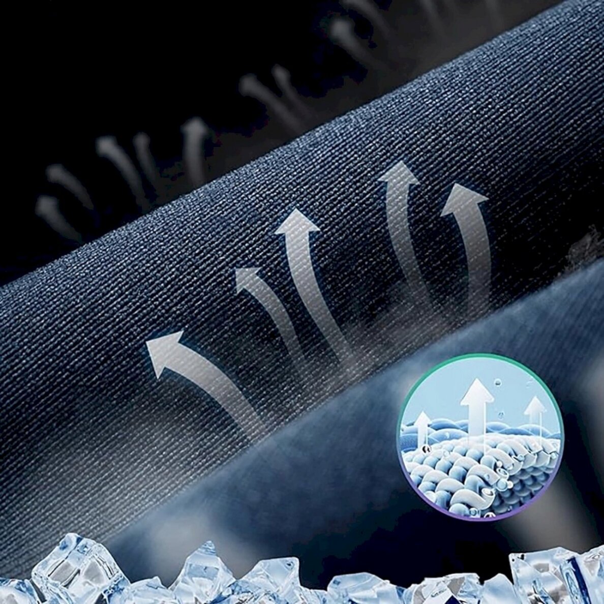 Rockbros 18230005001 cycling cappeak - Juodas 8