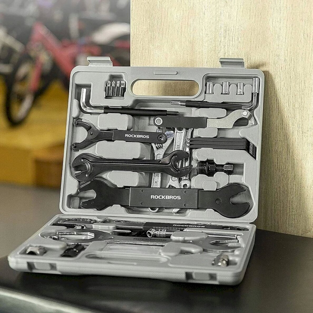Dviračio remonto rinkinys Rockbros 43210810001 – pilkas 6 Dviračio remonto rinkinys Rockbros 43210810001 – pilkas 6