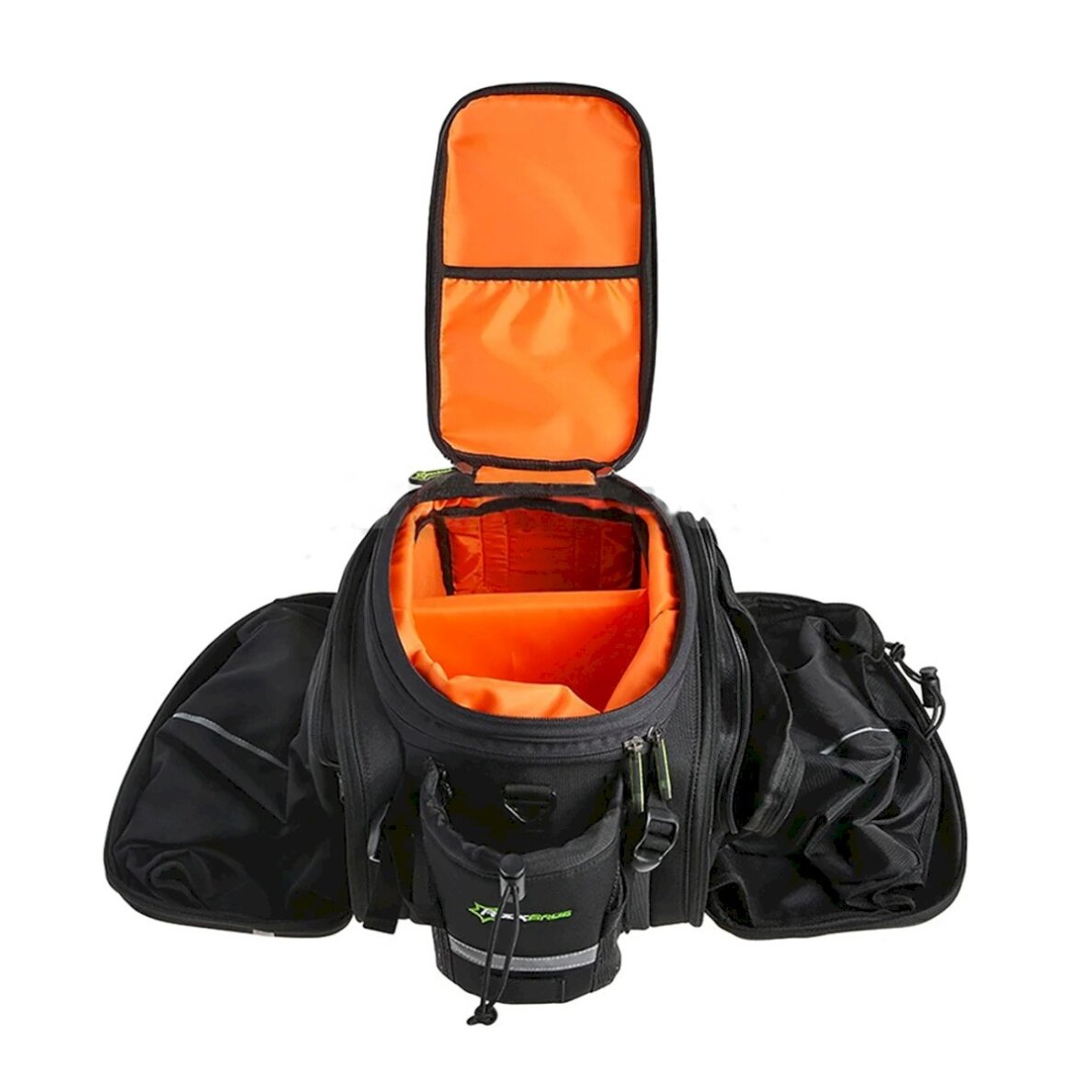 Dviračio krepšys Rockbros A6-6 ant bagažinės, 35 l, su išskleidžiamomis kišenėmis – juodas 2